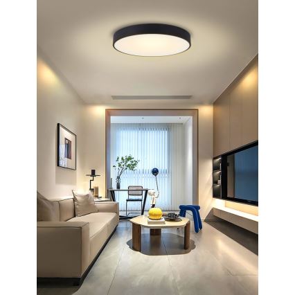 Immax NEO 07203L-LED Aptumšojama griestu lampa RONDATE 65W/230V 3000-6000K Tuya melna + tālvadības pults