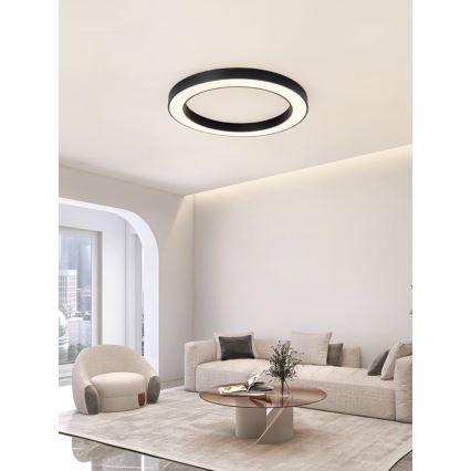 Immax NEO 07210L - LED Aptumšojama griestu lampa PASTEL LED/68W/230V 95 cm melna Tuya + tālvadības pults