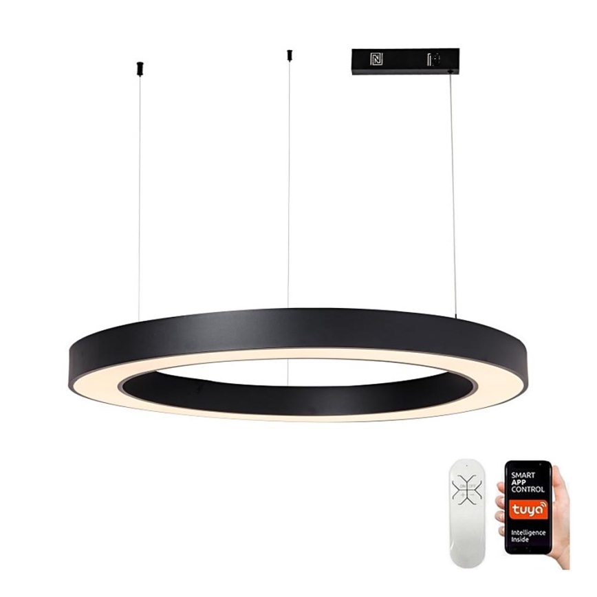 Immax NEO 07211L - LED Aptumšojama lustra ar auklu PASTEL LED/68W/230V 2700-6500K Tuya melna + tālvadības pults