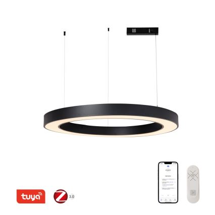 Immax NEO 07211L - LED regulējams lustra ar vadu PASTEL LED/68W/230V 2700-6500K Tuya melns + tālvadības pults