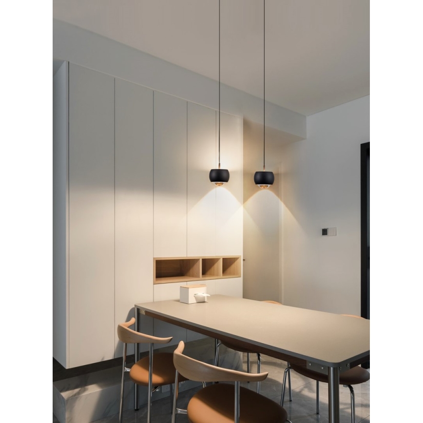 Immax NEO 07219L - LED Aptumšojama lustra ar auklu DORMINE LED/6W/230V matēts melna Tuya + tālvadības pults