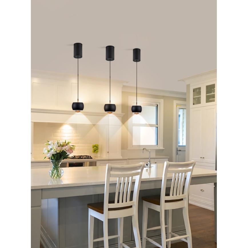 Immax NEO 07219L - LED Aptumšojama lustra ar auklu DORMINE LED/6W/230V matēts melna Tuya + tālvadības pults