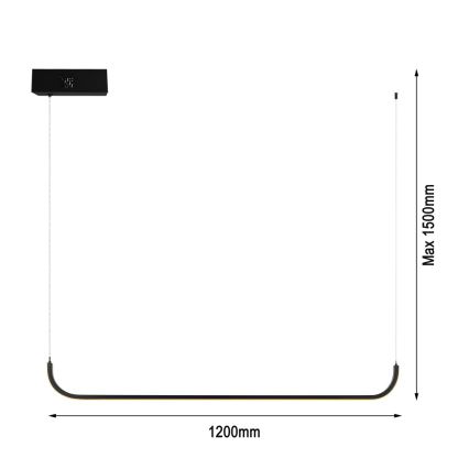 Immax NEO 07225L - LED Aptumšojama lustra ar auklu PATTINI LED/26W/230V Tuya + tālvadības pults