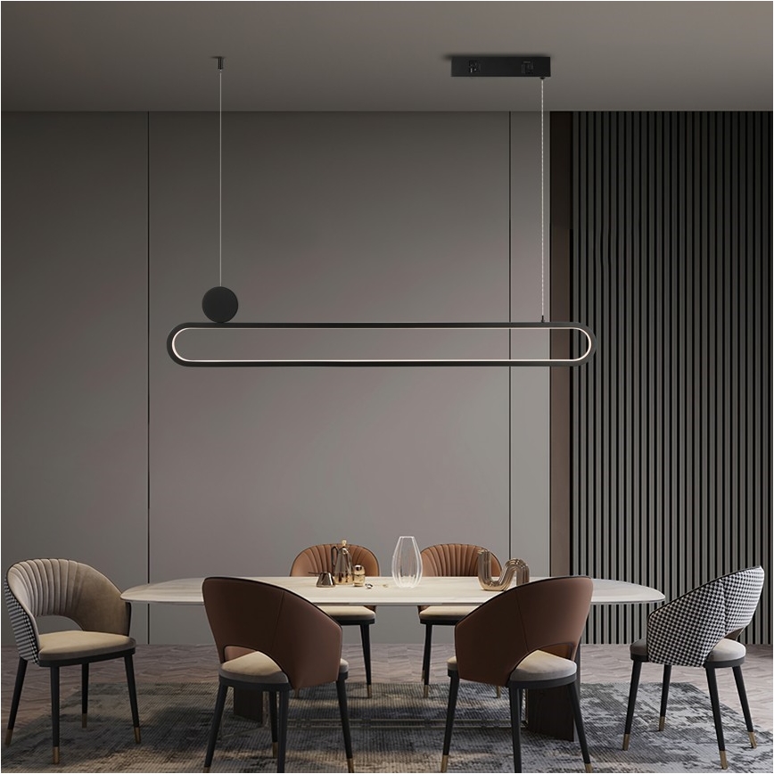 Immax NEO 07231L - LED Aptumšojama lustra ar auklu NEO LITE OVALE LED/50W/230V 2700-6500K Wi-Fi Tuya + tālvadības pults