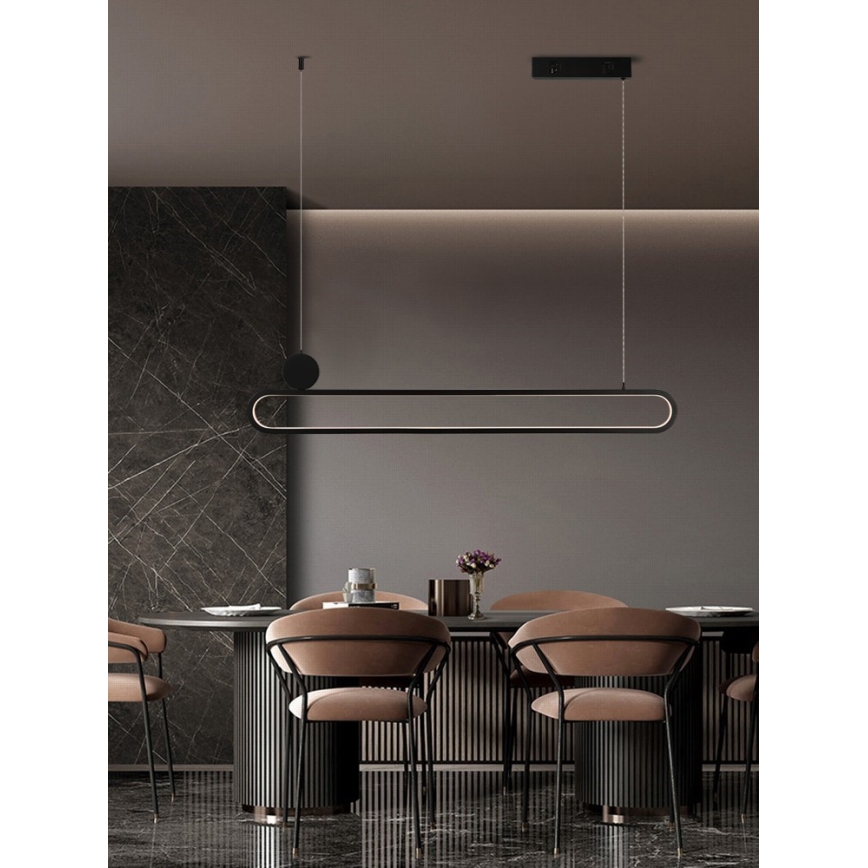 Immax NEO 07231L - LED Aptumšojama lustra ar auklu NEO LITE OVALE LED/50W/230V 2700-6500K Wi-Fi Tuya + tālvadības pults