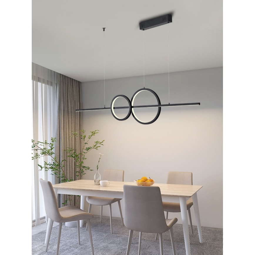 Immax NEO 07236L - LED Aptumšojama lustra ar auklu NEO LITE RONDAS LED/56W/230V Tuya Wi-Fi 2700-6500K + tālvadības pults