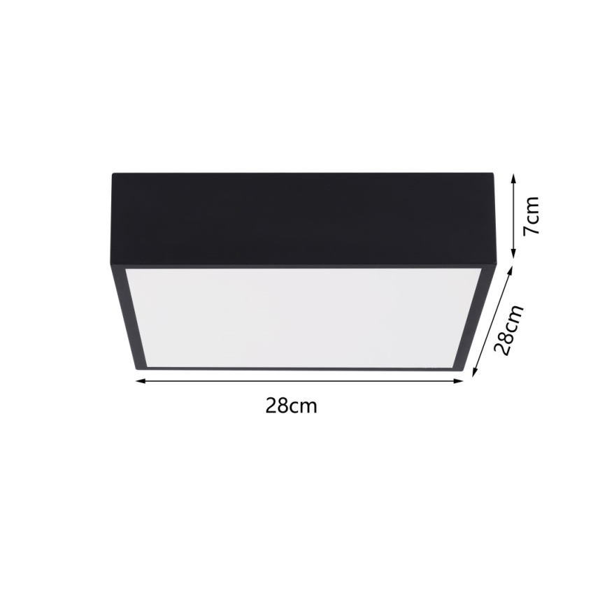 Immax NEO 07237L - LED Aptumšojama griestu lampa CANTO LED/22W/230V melna Tuya + tālvadības pults