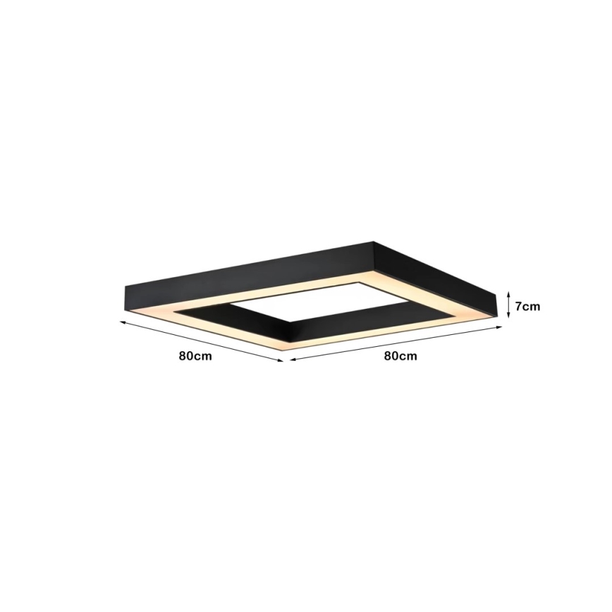Immax NEO 07239L - LED Aptumšojama griestu lampa CANTO LED/60W/230V melna Tuya + tālvadības pults