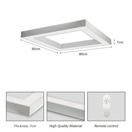 Immax NEO 07240L - LED Aptumšojama griestu lampa CANTO LED/60W/230V 2700-6500K Tuya balta