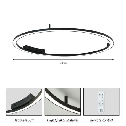 Immax NEO 07246-120 - LED Aptumšojama griestu lampa FINO LED/72W/230V 120 cm Tuya + tālvadības pults