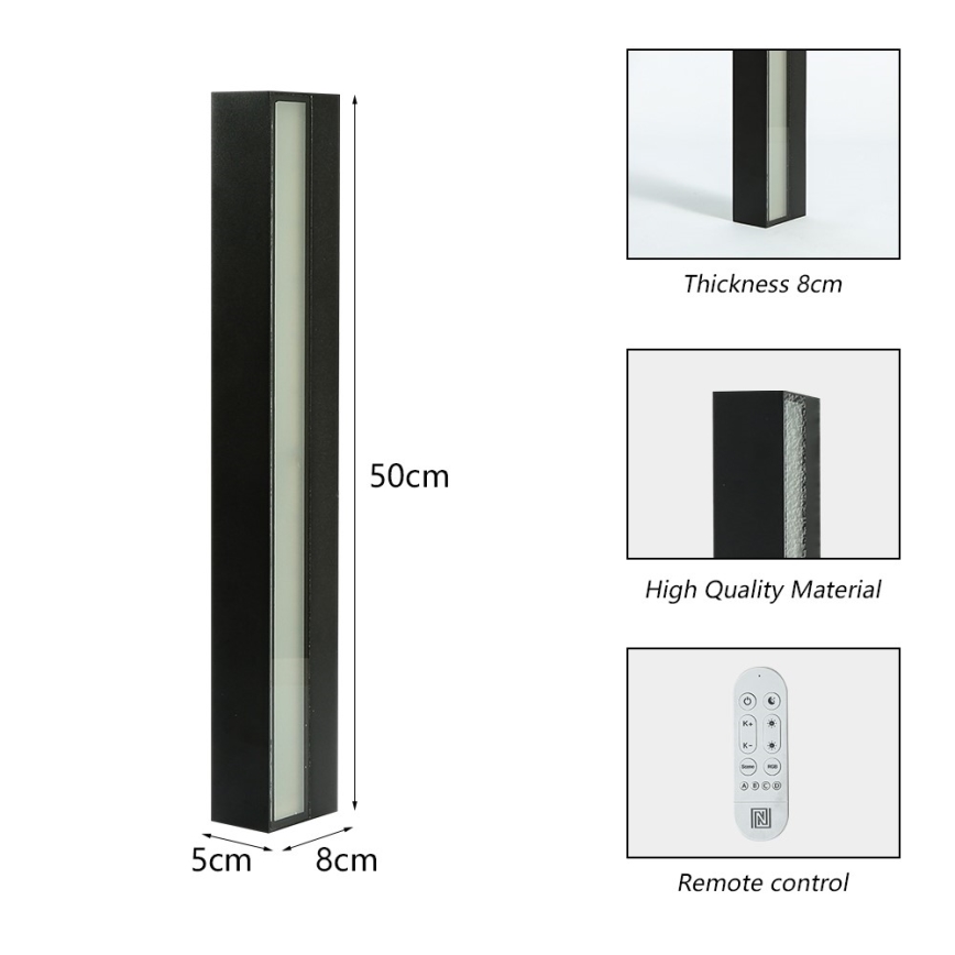 Immax NEO 07247L - LED Aptumšojama āra sienas lampa LINK LED/40W/230V Wi-Fi Tuya IP44 + tālvadības pults