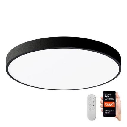 Immax NEO 07248L - LED Aptumšojama griestu lampa NEO LITE SEMPLICI LED/36W/230V 3000-6000K Wi-Fi Tuya melna + tālvadības pults