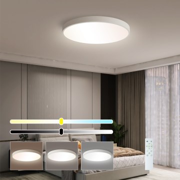 Immax NEO 07252L - LED Aptumšojama griestu lampa NEO LITE SEMPLICI LED/48W/230V 3000-6000K Wi-Fi Tuya balta + tālvadības pults