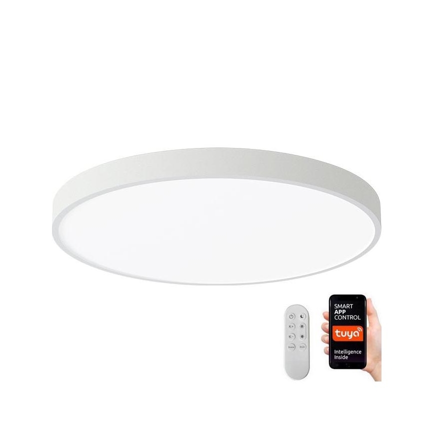 Immax NEO 07252L - LED Aptumšojama griestu lampa NEO LITE SEMPLICI LED/48W/230V 3000-6000K Wi-Fi Tuya balta + tālvadības pults