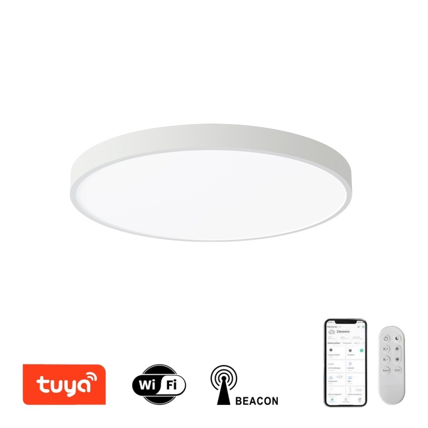 Immax NEO 07252L - LED Aptumšojama griestu lampa NEO LITE SEMPLICI LED/48W/230V 3000-6000K Wi-Fi Tuya balta + tālvadības pults