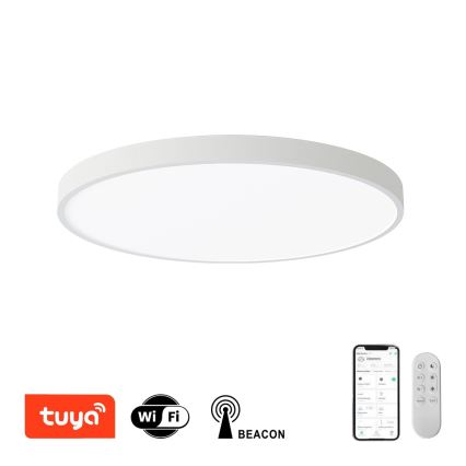 Immax NEO 07253L - LED Aptumšojama griestu lampa NEO LITE SEMPLICI LED/60W/230V 3000-6000K Wi-Fi Tuya balta + tālvadības pults