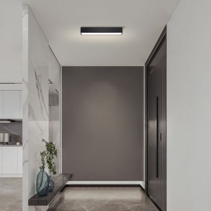 Immax NEO 07254L - LED Aptumšojama griestu lampa NEO LITE LUNGO LED/20W/230V 3000-6000K Wi-Fi Tuya melna + tālvadības pults