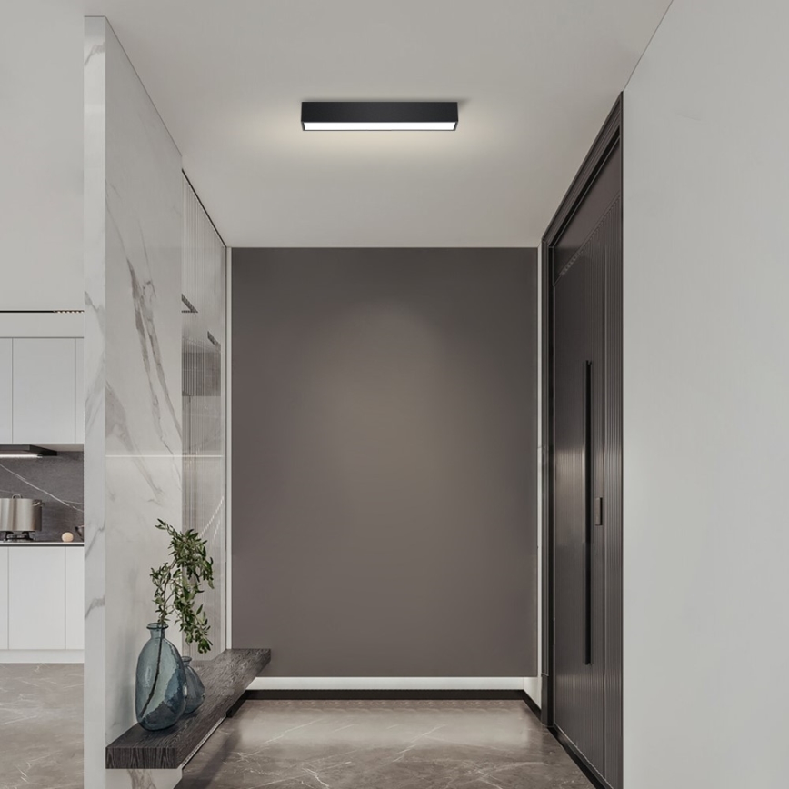 Immax NEO 07254L - LED Aptumšojama griestu lampa NEO LITE LUNGO LED/20W/230V 3000-6000K Wi-Fi Tuya melna + tālvadības pults