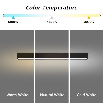 Immax NEO 07255L - LED Aptumšojama griestu lampa NEO LITE LUNGO LED/20W/230V 3000-6000K Wi-Fi Tuya melna + tālvadības pults