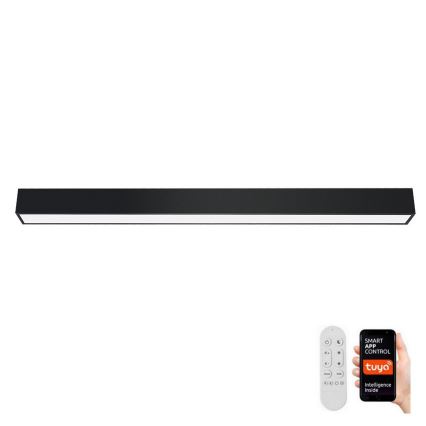 Immax NEO 07256L - LED Aptumšojama griestu lampa NEO LITE LUNGO LED/38W/230V 3000-6000K Wi-Fi Tuya melna + tālvadības pults
