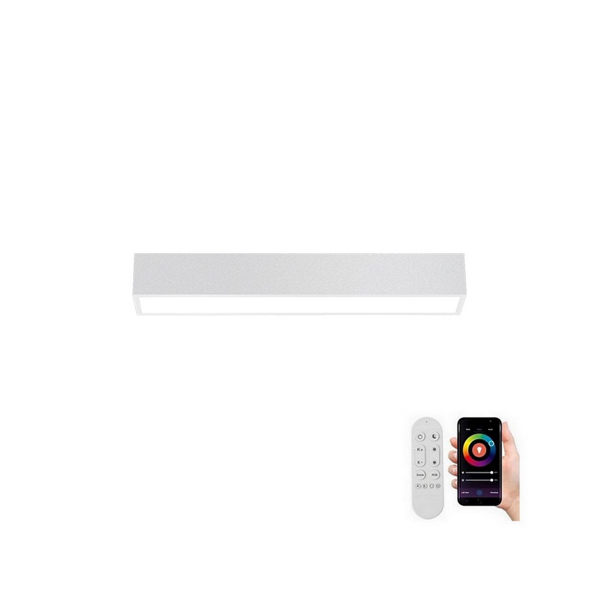 Immax NEO 07257L - LED Aptumšojama griestu lampa NEO LITE LUNGO LED/20W/230V 3000-6000K Wi-Fi Tuya balta + tālvadības pults