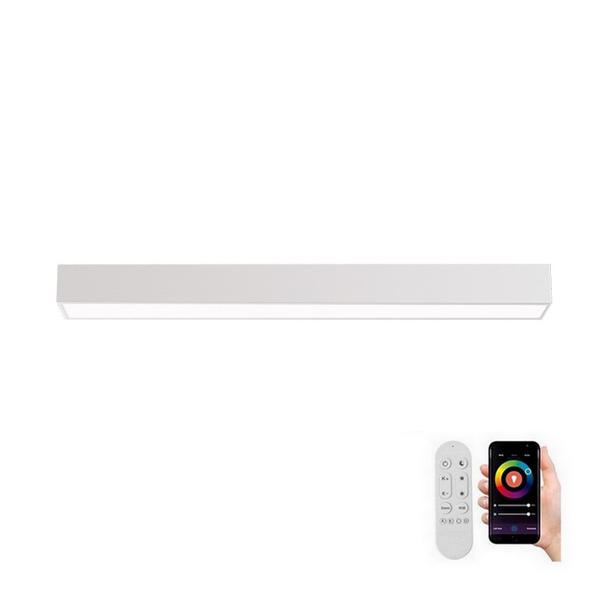 Immax NEO 07258L - LED Aptumšojama griestu lampa NEO LITE LUNGO LED/29W/230V 3000-6000K Wi-Fi Tuya balta + tālvadības pults