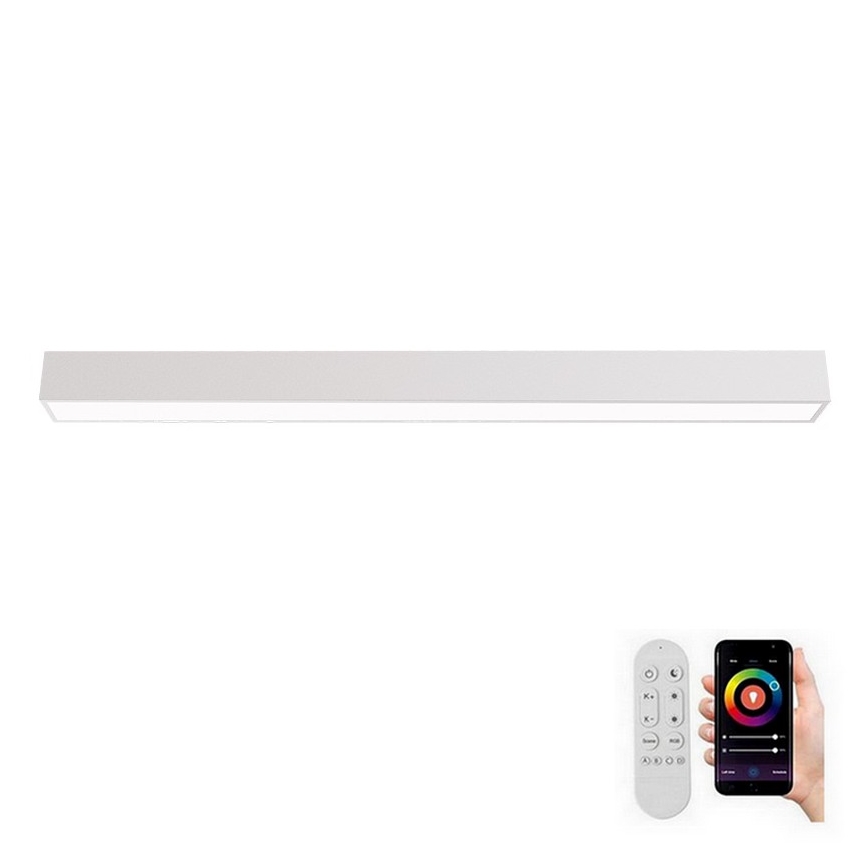 Immax NEO 07259L - LED Aptumšojama griestu lampa NEO LITE LUNGO LED/38W/230V 3000-6000K Wi-Fi Tuya balta + tālvadības pults