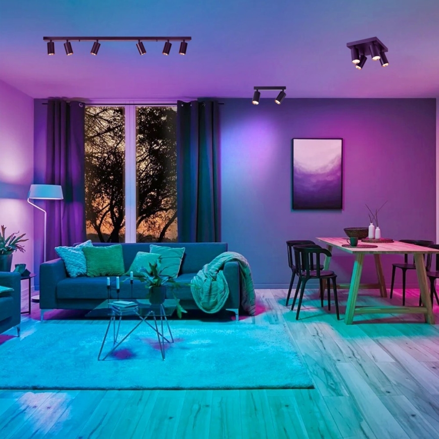 Immax NEO 07266W - LED RGB+CCT Aptumšojams starmetis NEO LITE PUNTO 4xGU10/6W/230V Wi-Fi Tuya