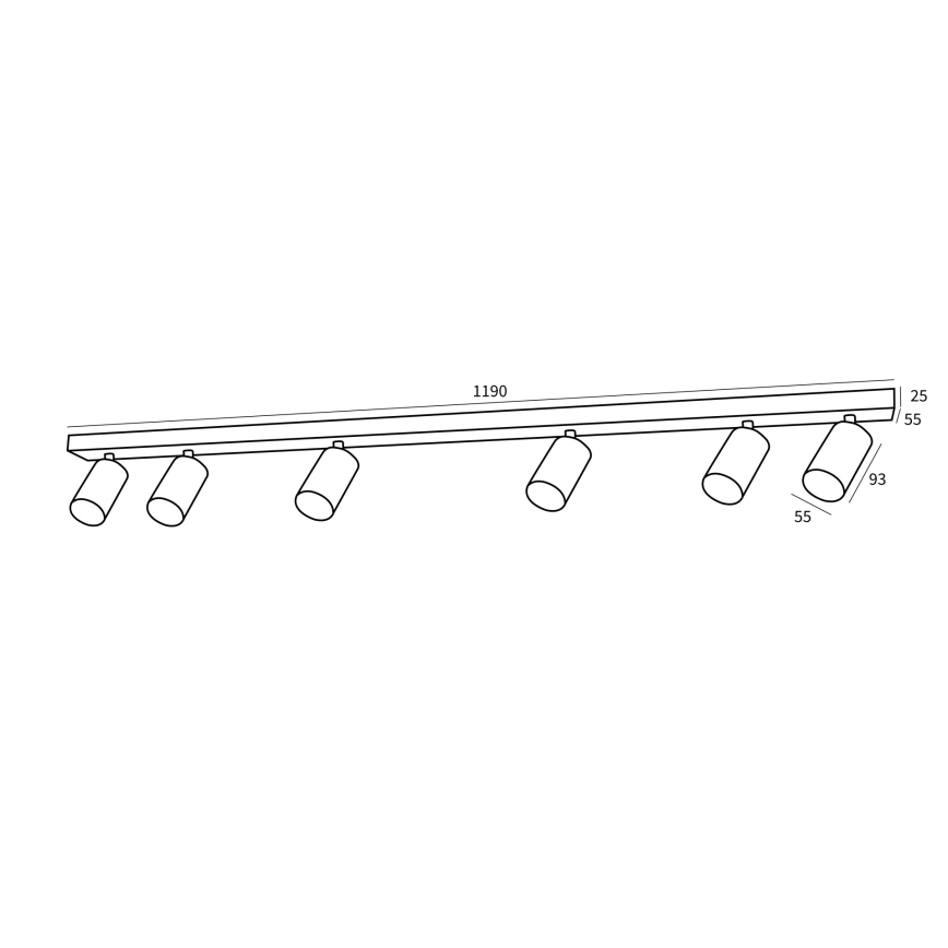 Immax NEO 07269Z - LED RGB+CCT Aptumšojams starmetis NEO PUNTO 6xGU10/4,8W/230V Tuya