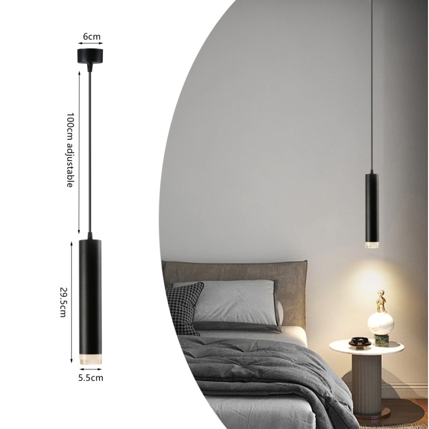Immax NEO 07275Z - LED RGB+CCT Aptumšojuma lustra ar auklu NEO PUNTO 1xGU10/4,8W/230V Tuya