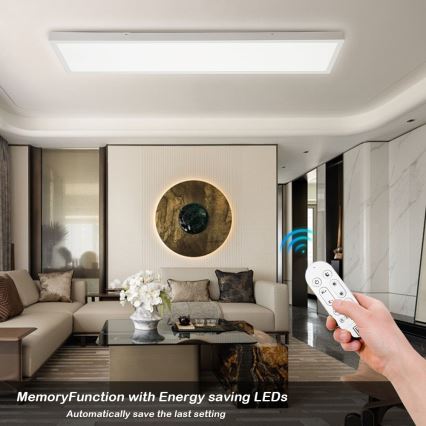 Immax NEO 07276L - LED Aptumšojama vannas istabas griestu lampa NEO LITE FRAME LED/50W/230V IP44 Wi-Fi Tuya + tālvadības pults balta
