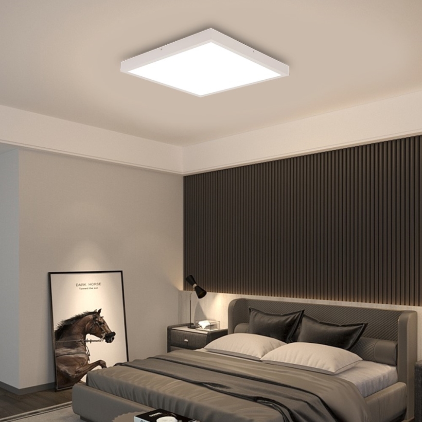 Immax NEO 07277L - LED Aptumšojama vannas istabas griestu lampa NEO LITE FRAME LED/50W/230V IP44 Wi-Fi Tuya +remote vadība balta