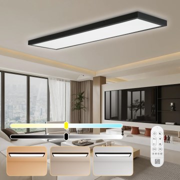 Immax NEO 07278L - LED Aptumšojama vannas istabas griestu lampa NEO LITE FRAME LED/50W/230V IP44 Wi-Fi Tuya + tālvadības pults melna