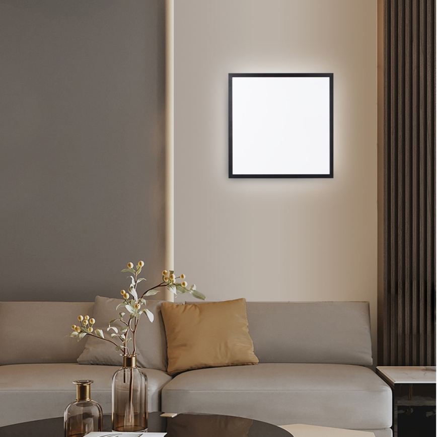Immax NEO 07279L - LED Aptumšojama vannas istabas griestu lampa NEO LITE FRAME LED/50W/230V IP44 Wi-Fi Tuya + tālvadības pults melna