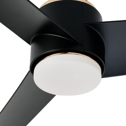 Immax NEO 07280L - LED Aptumšojams griestu ventilators BEAUTY LED/18W/230V Wi-Fi Tuya melna + tālvadības pults