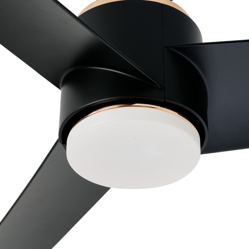 Immax NEO 07280L - LED Aptumšojams griestu ventilators BEAUTY LED/18W/230V Wi-Fi Tuya melna + tālvadības pults
