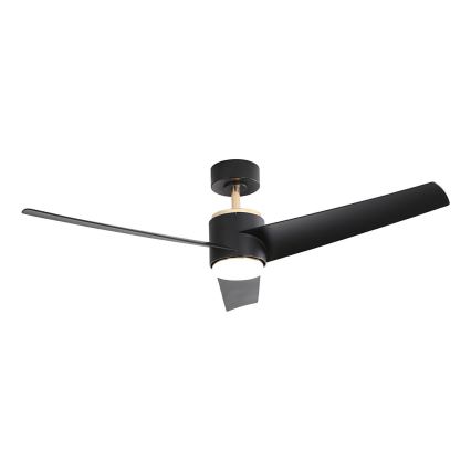 Immax NEO 07280L - LED Griestu ventilators BEAUTY LED/18W/230V Wi-Fi Tuya melna d. 132 cm + tālvadības pults