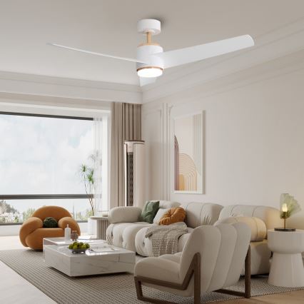 Immax NEO 07281L - LED+CCT Griestu ventilators ar dimmējamu apgaismojumu BEAUTY LED/18W/230V 3000/4000/6000K Wi‑Fi Tuya + tālvadības pults