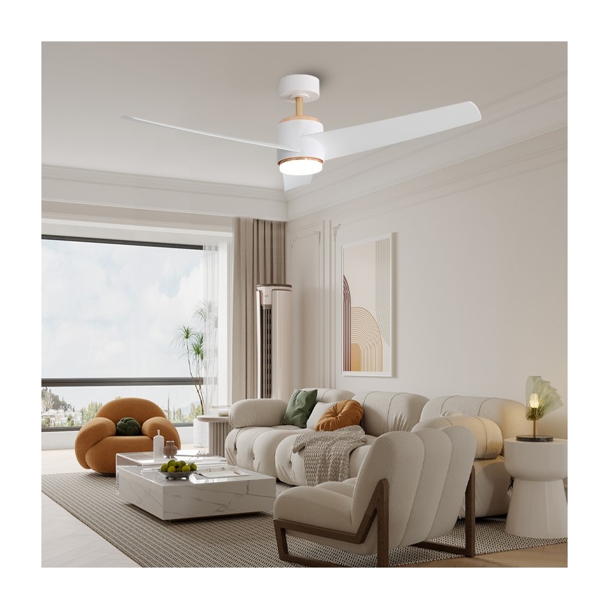 Immax NEO 07281L - LED+CCT Griestu ventilators ar dimmējamu apgaismojumu BEAUTY LED/18W/230V 3000/4000/6000K Wi‑Fi Tuya + tālvadības pults