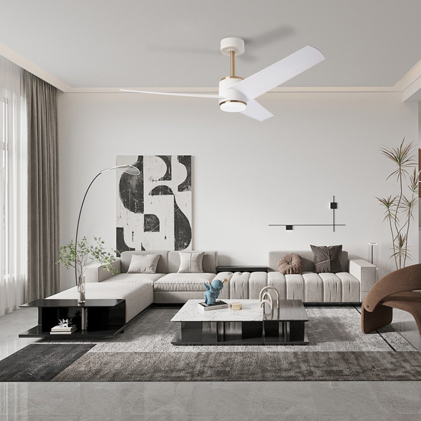Immax NEO 07281L - LED+CCT Griestu ventilators ar dimmējamu apgaismojumu BEAUTY LED/18W/230V 3000/4000/6000K Wi‑Fi Tuya + tālvadības pults