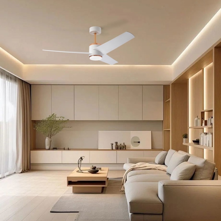 Immax NEO 07281L - LED+CCT Griestu ventilators ar dimmējamu apgaismojumu BEAUTY LED/18W/230V 3000/4000/6000K Wi‑Fi Tuya + tālvadības pults