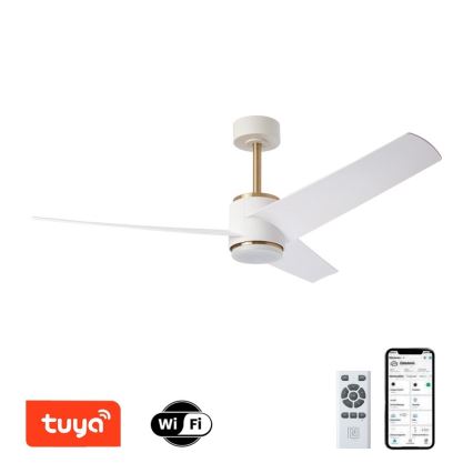 Immax NEO 07281L - LED+CCT Griestu ventilators ar dimmējamu apgaismojumu BEAUTY LED/18W/230V 3000/4000/6000K Wi‑Fi Tuya + tālvadības pults