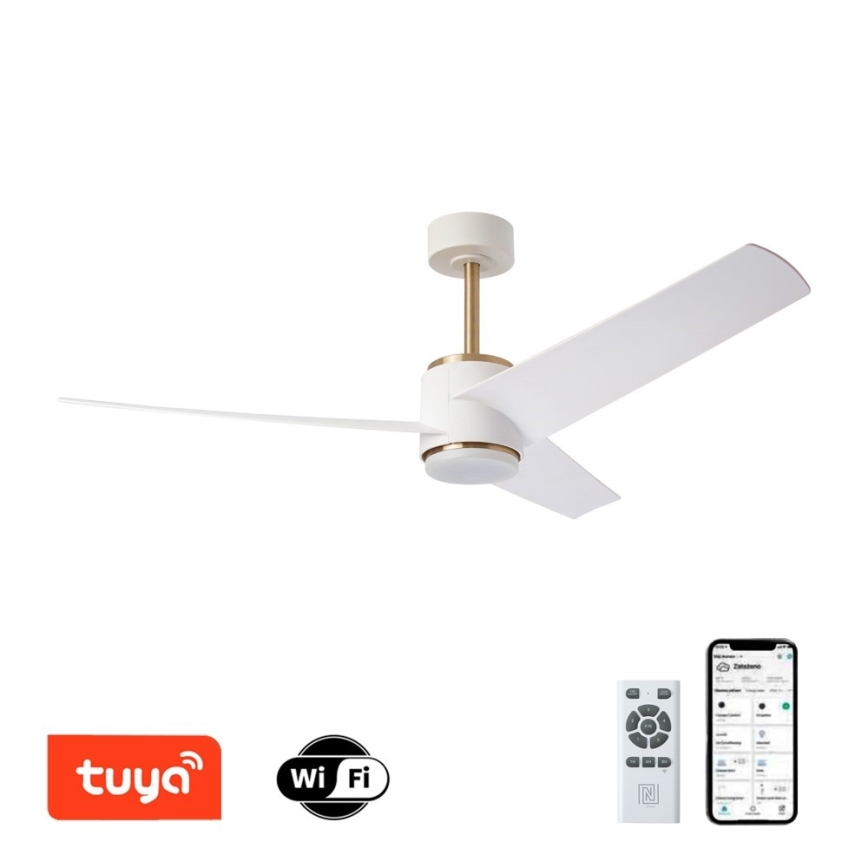 Immax NEO 07281L - LED+CCT Griestu ventilators ar dimmējamu apgaismojumu BEAUTY LED/18W/230V 3000/4000/6000K Wi‑Fi Tuya + tālvadības pults