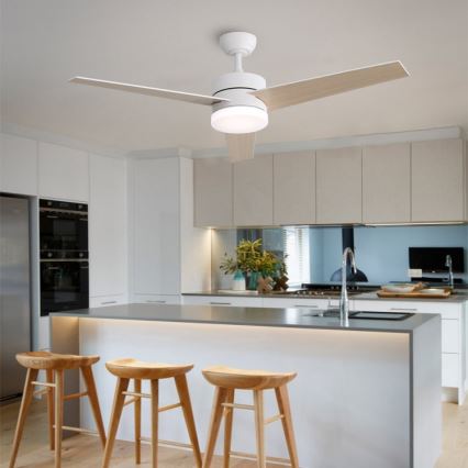 Immax NEO 07284L - LED+CCT griestu ventilators VARIABLE ar regulējamu LED apgaismojumu LED/24W/230V 3000/4000/6000K Wi‑Fi Tuya Ø 132 cm + tālvadības pults