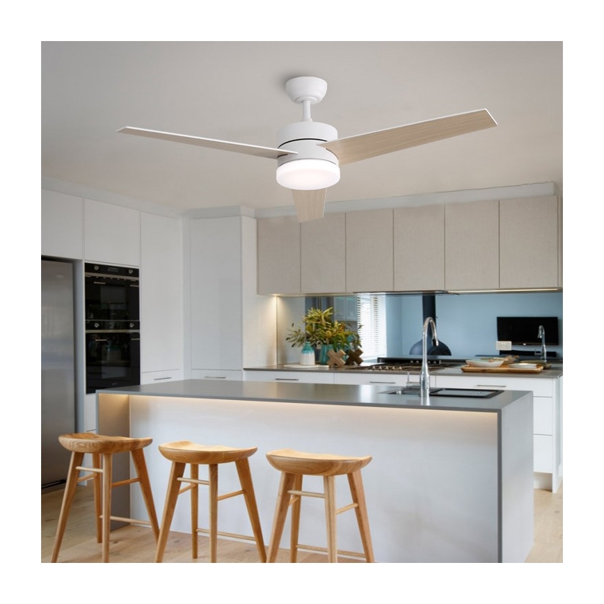 Immax NEO 07284L - LED+CCT griestu ventilators VARIABLE ar regulējamu LED apgaismojumu LED/24W/230V 3000/4000/6000K Wi‑Fi Tuya Ø 132 cm + tālvadības pults