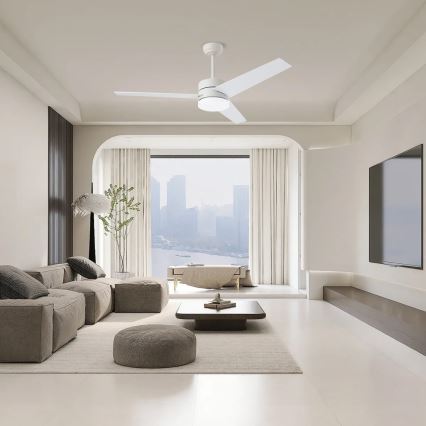 Immax NEO 07284L - LED+CCT griestu ventilators VARIABLE ar regulējamu LED apgaismojumu LED/24W/230V 3000/4000/6000K Wi‑Fi Tuya Ø 132 cm + tālvadības pults