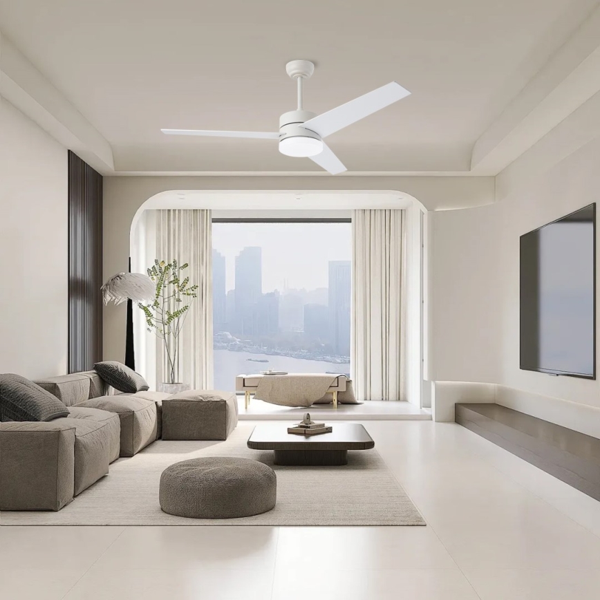 Immax NEO 07284L - LED+CCT griestu ventilators VARIABLE ar regulējamu LED apgaismojumu LED/24W/230V 3000/4000/6000K Wi‑Fi Tuya Ø 132 cm + tālvadības pults