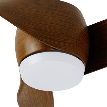 Immax NEO 07286L - LED Aptumšojams griestu ventilators WAVE LED/18W/230V Wi-Fi Tuya brūna + tālvadības pults