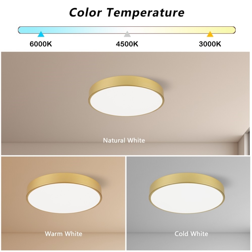 Immax NEO 07292L - LED+CCT Aptumšojams griestu gaismeklis SEMPLICI LED/36W/230V 2700-6500K Ø 40 cm + tālvadība