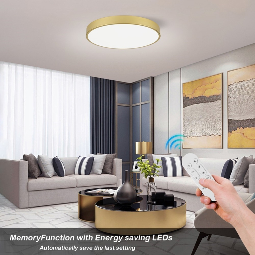 Immax NEO 07293L - LED+CCT Dimējams griestu gaismeklis SEMPLICI LED/60W/230V 2700-6500K Ø 60 cm + tālvadības pults